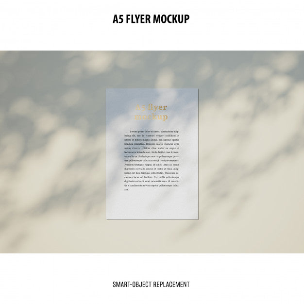 Free Flyer Mockup In A Desktop Psd