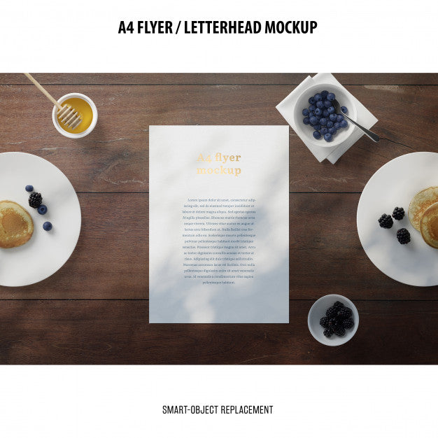 Free Flyer Or Letterhead Mockup Psd