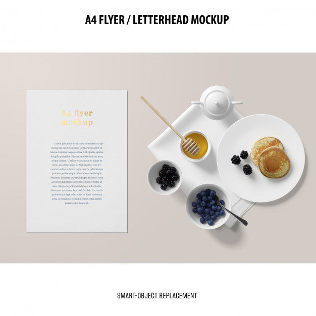 Free Flyer Or Letterhead Mockup Psd