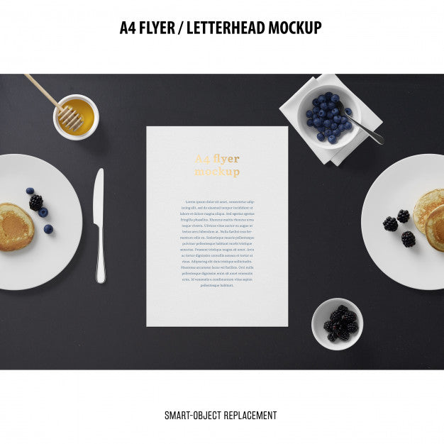 Free Flyer Or Letterhead Mockup Psd