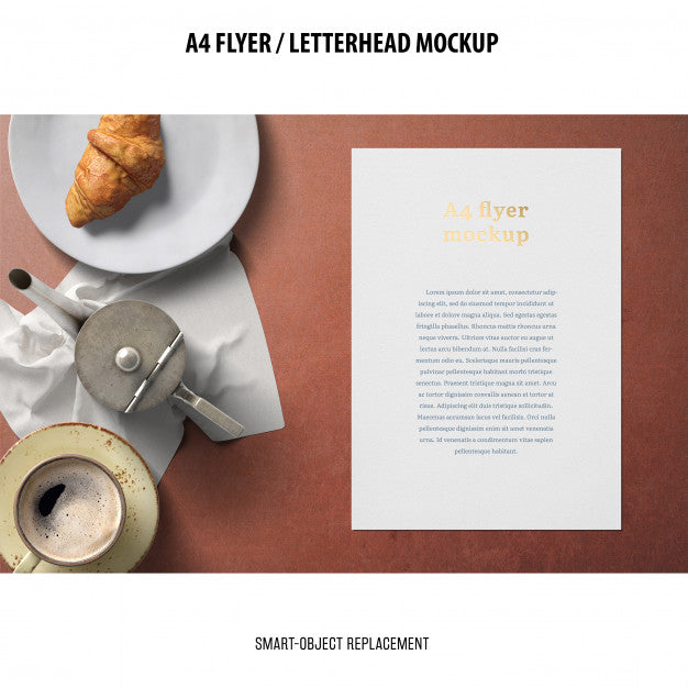 Free Flyer Or Letterhead Mockup Psd