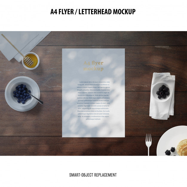 Free Flyer Or Letterhead Mockup Psd