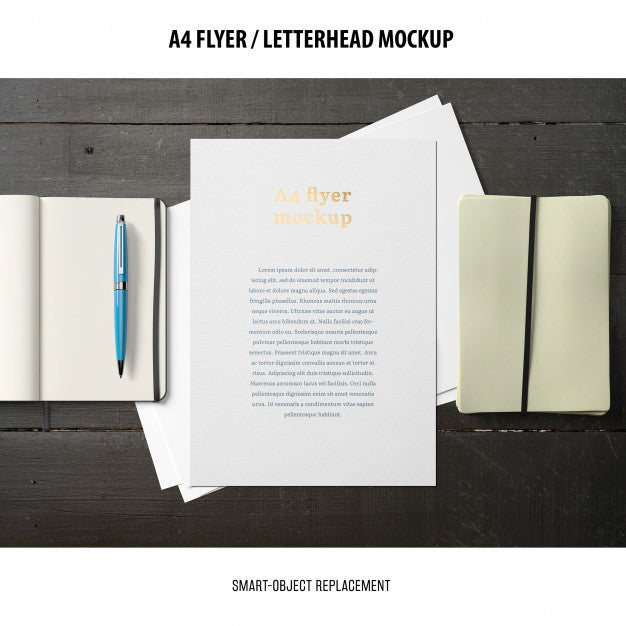 Free Flyer Or Letterhead Mockup Psd