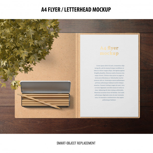 Free Flyer Or Letterhead Mockup Psd