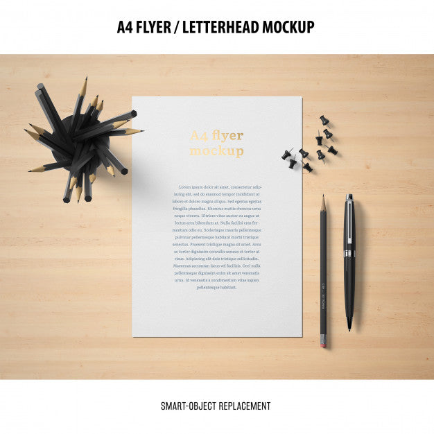 Free Flyer Or Letterhead Mockup Psd