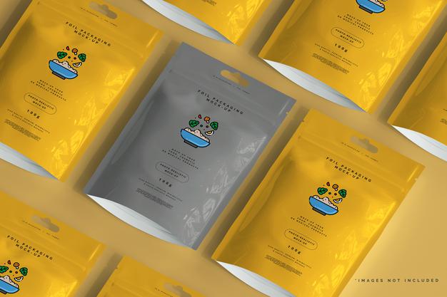 Free Foil Packaging Mockup Psd