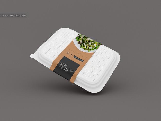 Free Food Box Packaging Mockup Psd