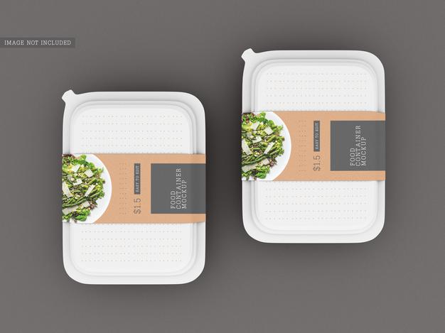 Free Food Box Packaging Mockup Psd