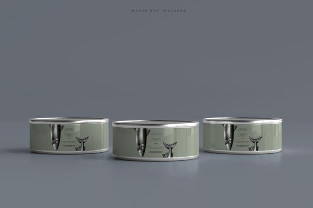 Free Food Can Mockup Psd