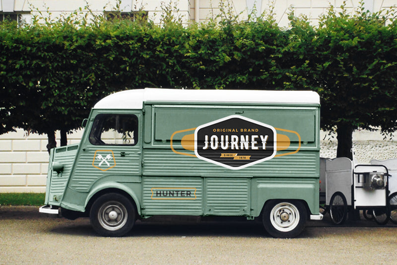 Free Food Truck Mockup