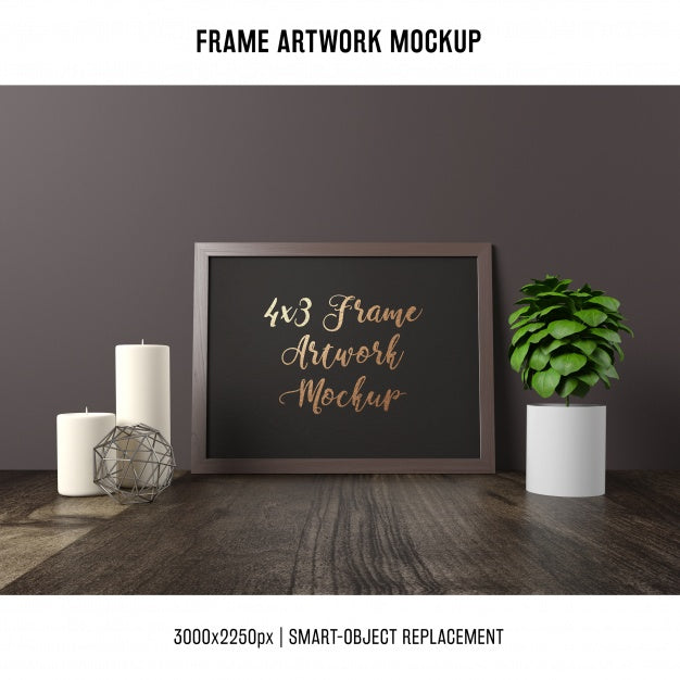 Free Frame Artwork Mock Up Psd