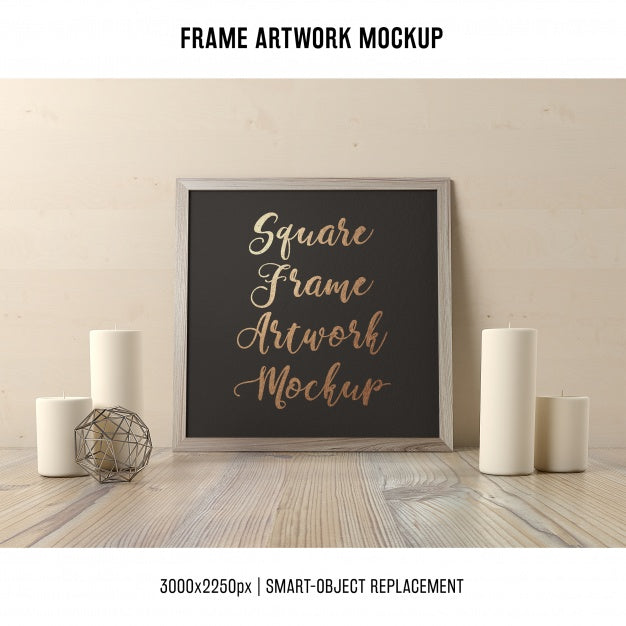 Free Frame Artwork Mock Up Psd