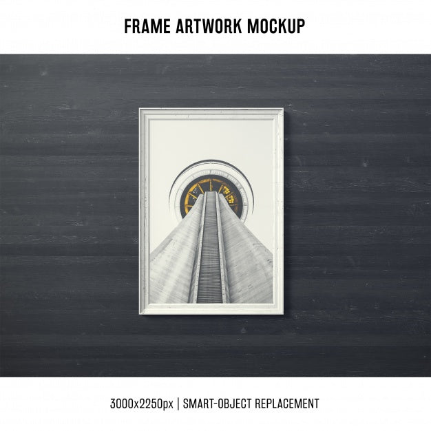 Free Frame Artwork Mock Up Psd