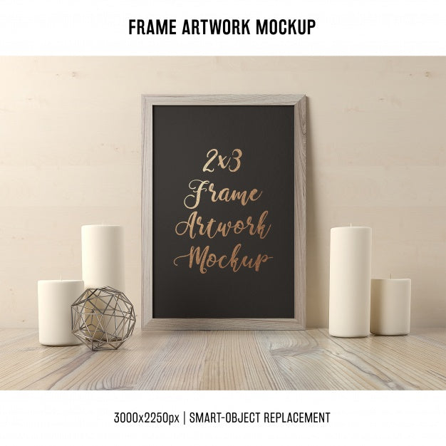 Free Frame Artwork Mock Up Psd