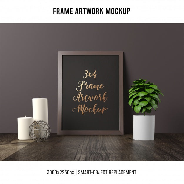 Free Frame Artwork Mock Up Psd