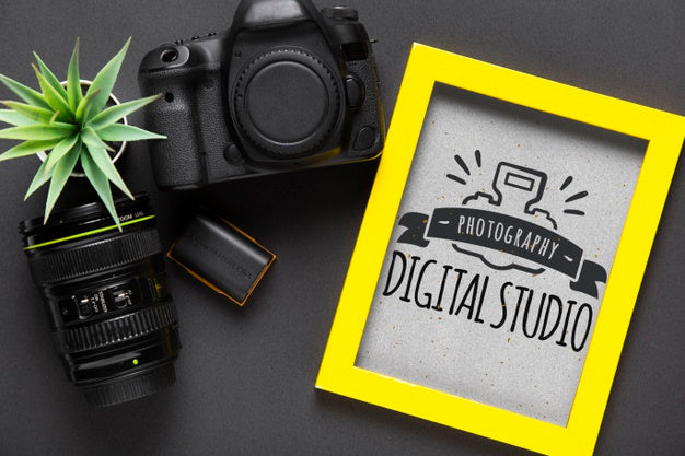 Free Frame Beside Camera Devices Psd