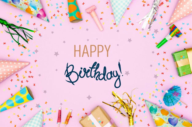 Free Frame Of Decorations For Birthday Party Psd