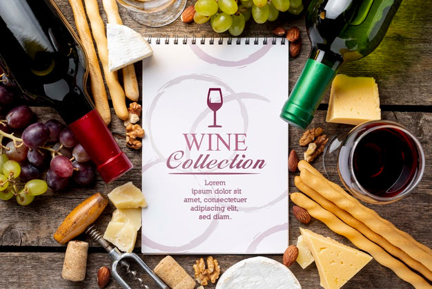 Free Frame Of Wine Bottles Psd