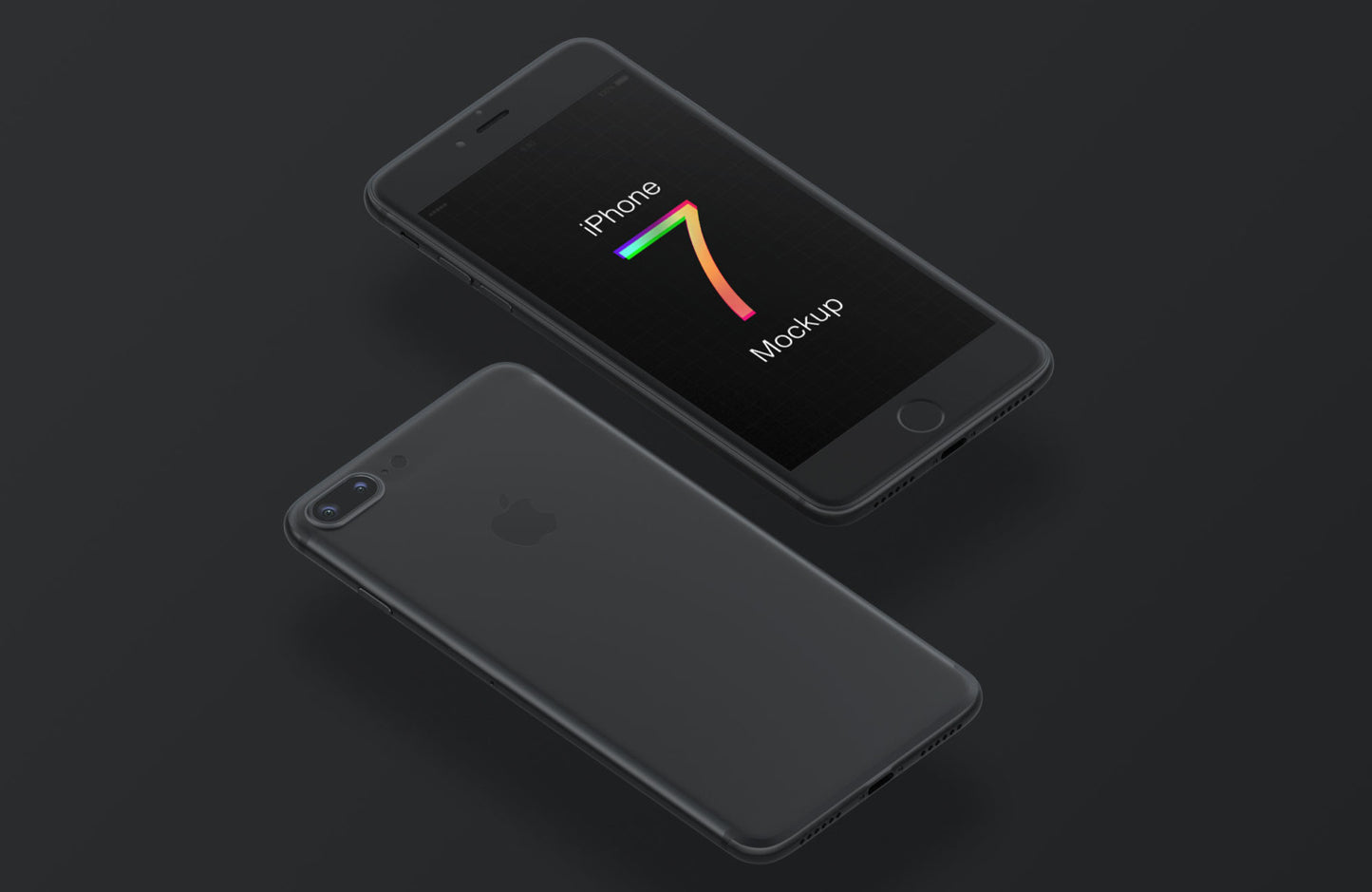 Free iPhone 7 Mockup in Different Colors