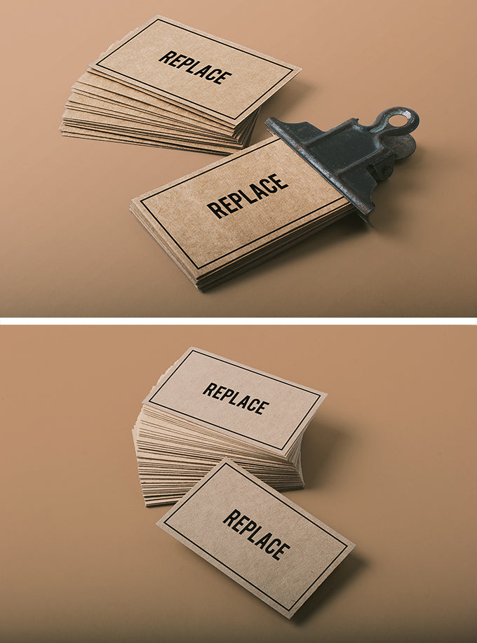 Free 2 Authentic Business Card Mock-ups