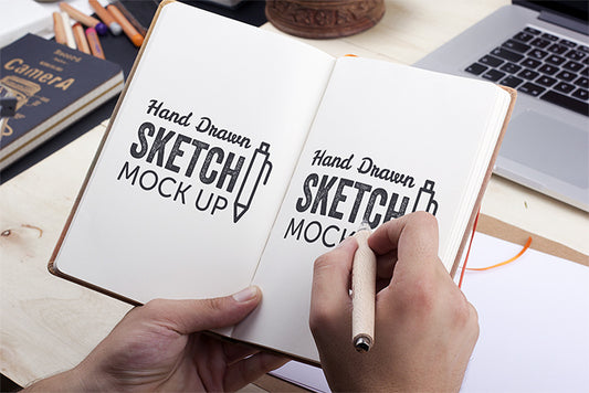 Free Writing to a Hand-Drawn Sketch Mock-Up
