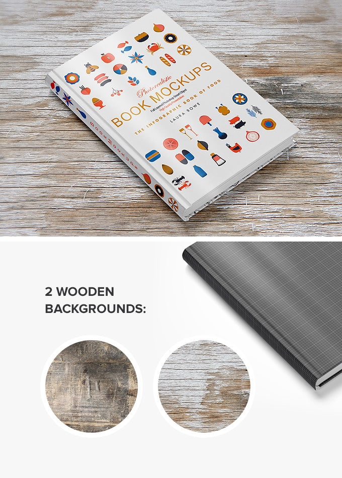 Free Staggering Hardback Book Mockup