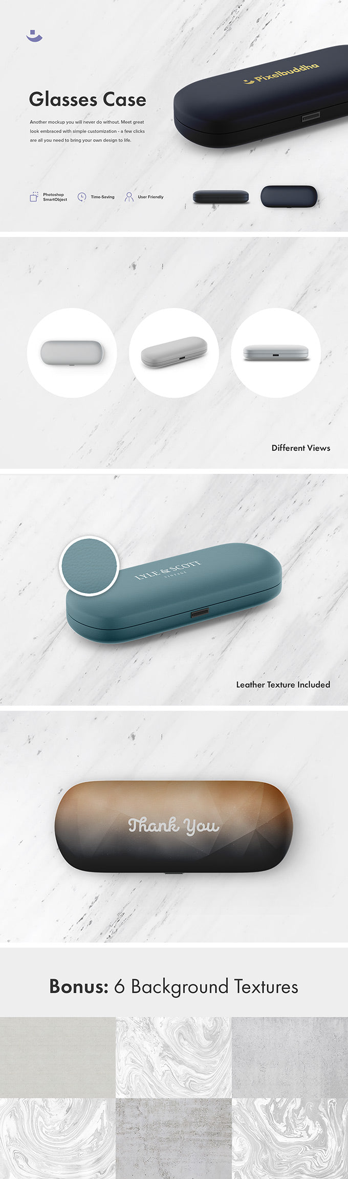 Free Sunglasses and Glasses Case Mockup Set