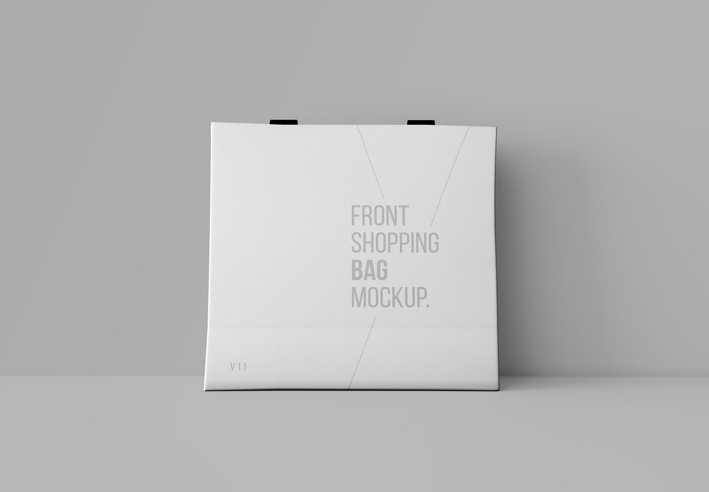 Free Front Shopping Bag Mockup