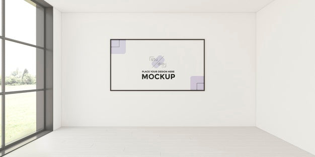 Free Front View Interior Assortment With Frame Mock-Up Psd