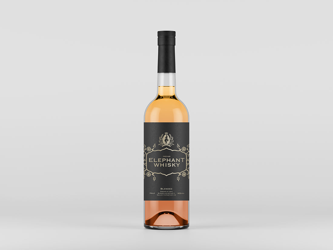 Free Front View Liquor Bottle Mockup