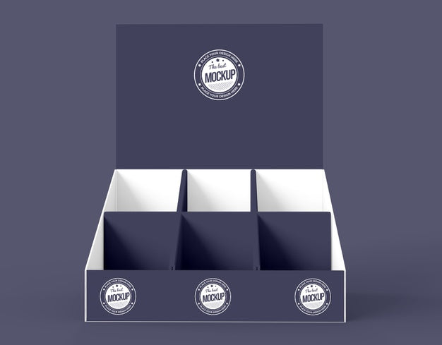 Free Front View Minimalist Exhibitor Mock-Up Psd