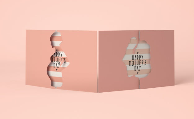 Free Front View Mother'S Day Assortment With Cards Scene Creator Psd