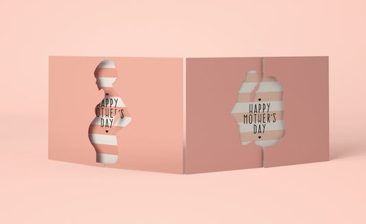 Free Front View Mother'S Day Assortment With Cards Scene Creator Psd