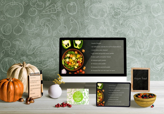 Free Front View Of Thanksgiving Concept Mock-Up Psd