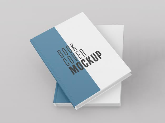 Free Front View Two Hard Cover Book Mockup Psd