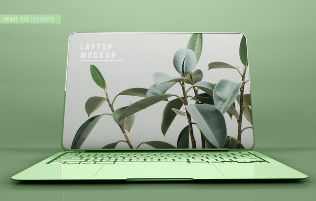 Free Full Screen Laptop Mockup Design Psd