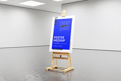 Free Gallery Easel Mockup