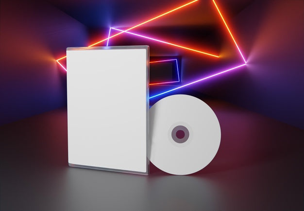 Free Gaming Abstract Packaging And Cd Mockup Psd