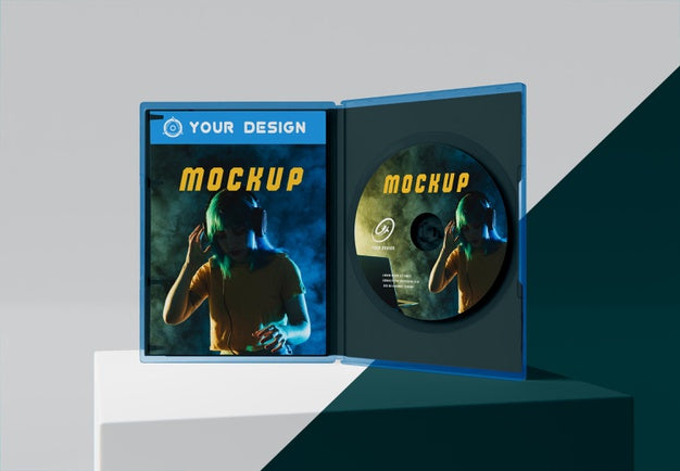 Free Gaming Abstract Packaging And Cd Mockup Psd