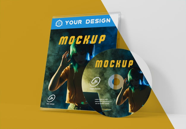 Free Gaming Abstract Packaging And Cd Mockup Psd