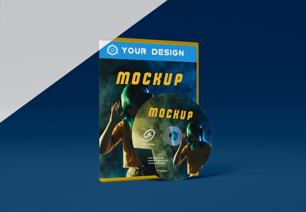 Free Gaming Abstract Packaging And Cd Mockup Psd