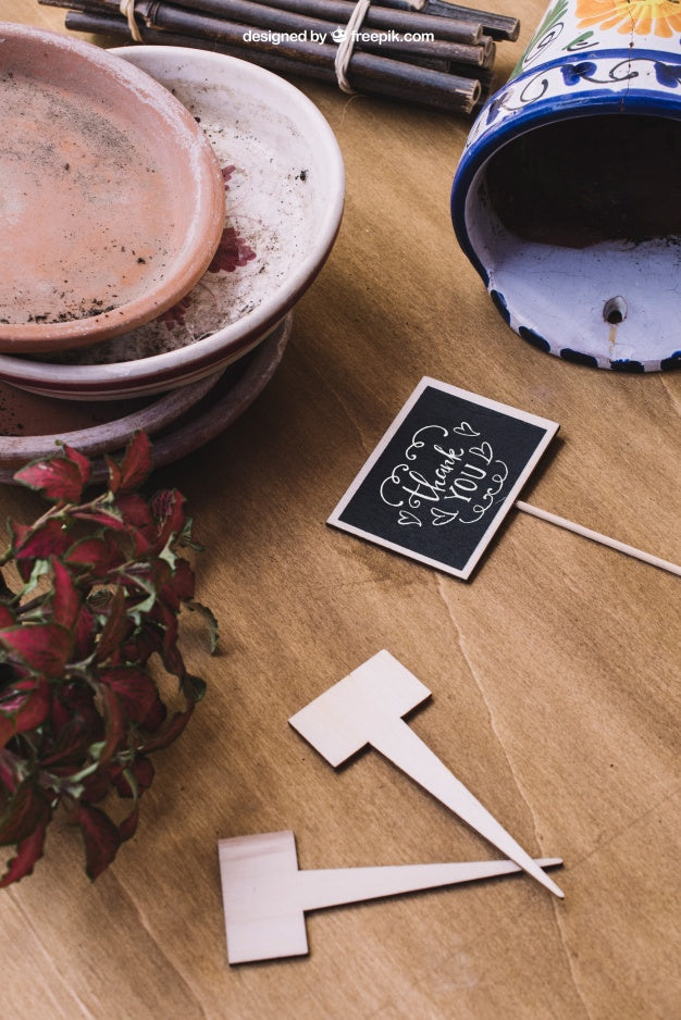 Free Gardening Decoration Mockup Psd