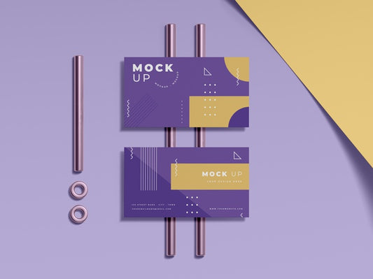 Free Geometrical Shapes Concept Mock-Up Psd