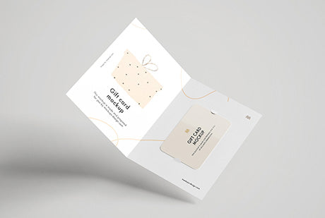 Free Gift Card Mockup