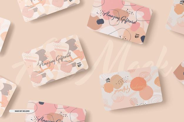 Free Gift Cards Mockup Psd