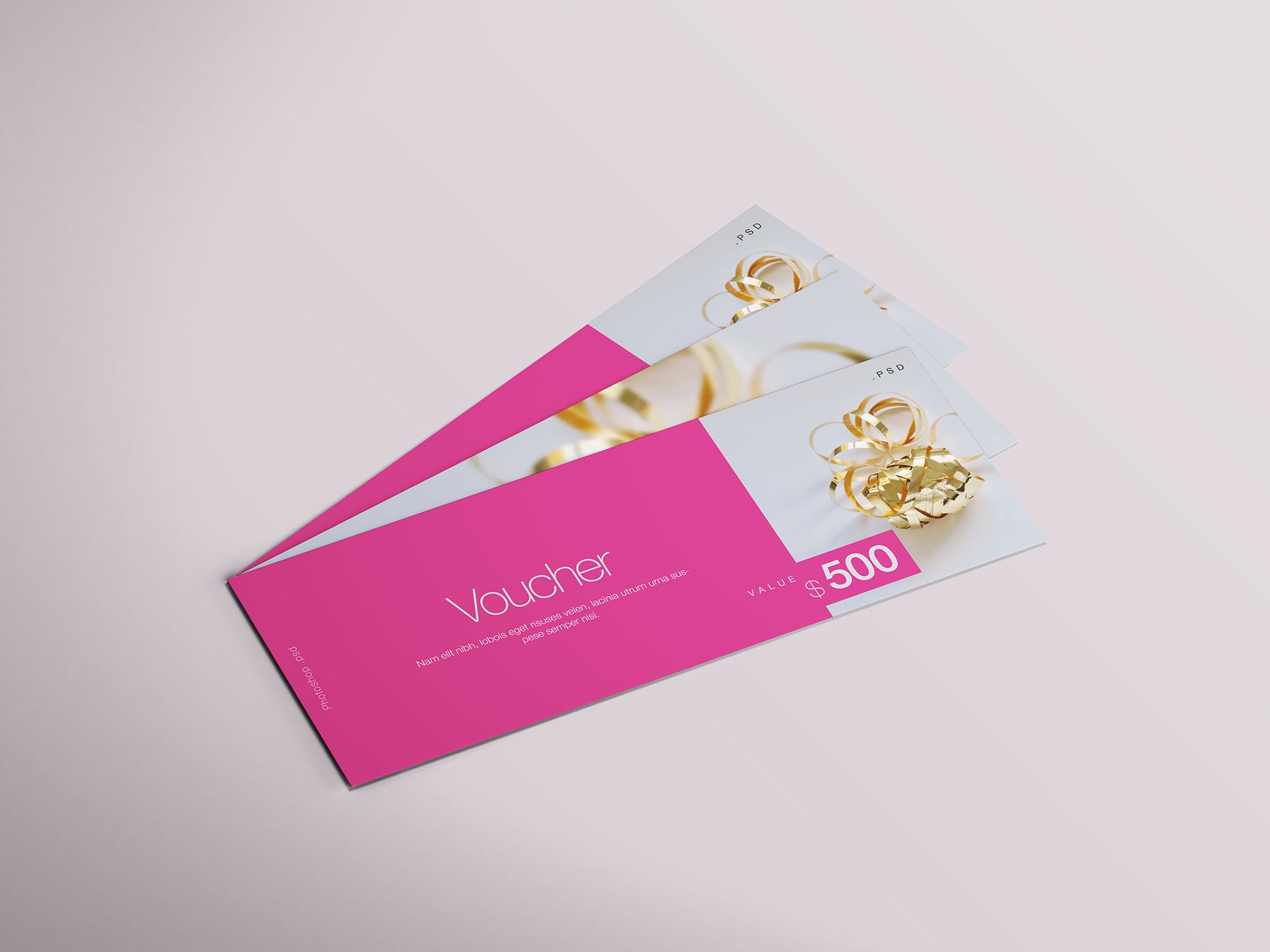 Free Gift Voucher Mockup