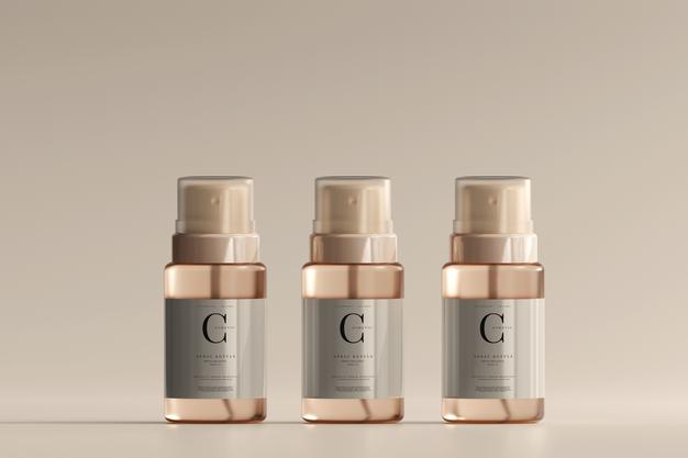 Free Glass Cosmetic Spray Bottle Mockup Psd