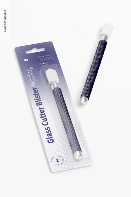 Free Glass Cutter Blister Mockup Psd