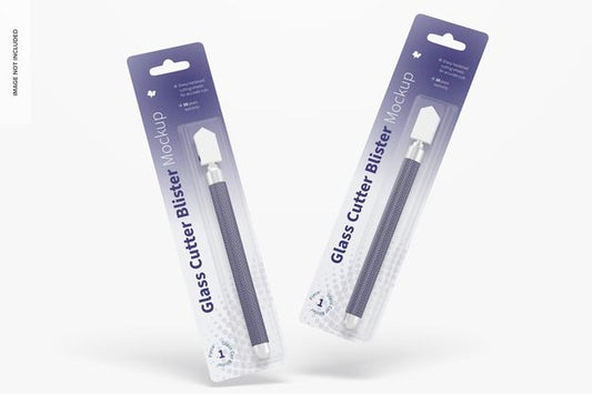 Free Glass Cutter Blisters Mockup Psd