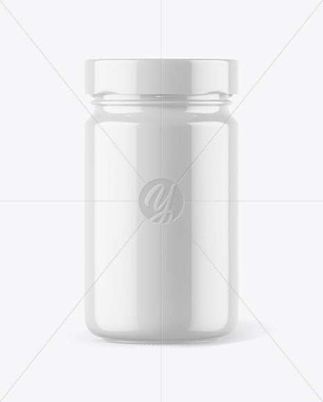 Free Glossy Jar Mockup